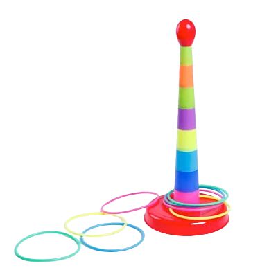 Colorful Ring Toss Game Set for Kids – Stacking & Throwing Play Toy
