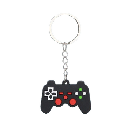 Mini Game Controller Silicone Keychain, 6-Pack