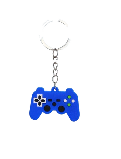 Mini Game Controller Silicone Keychain, 6-Pack