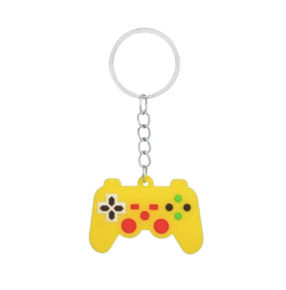 Mini Game Controller Silicone Keychain, 6-Pack