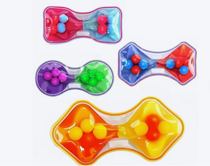 Gel Bead Sensory Fidget Strips – 2-Pack, Squeeze & Stretch Stress Relief Toy, Random Colors
