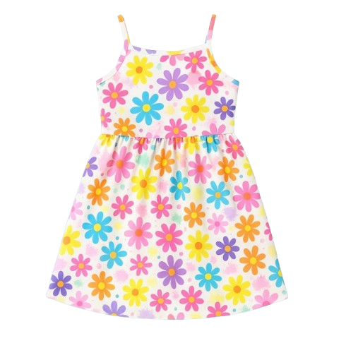 SHEIN Girls' Printed Camisole Dress