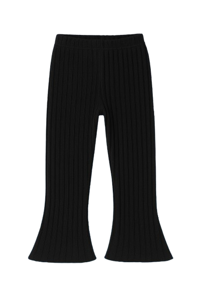 SHEIN Girls' Ribbed Wide Leg Pants