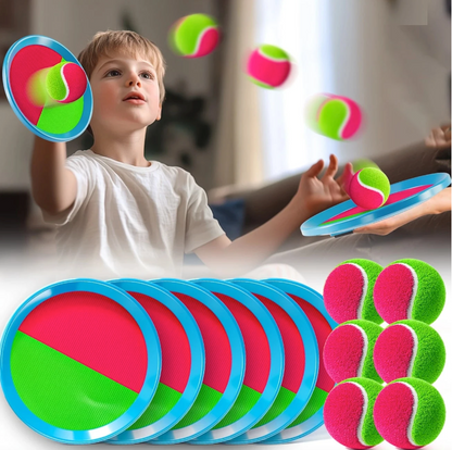 Velcro Catch Ball Paddle Game Set with Ball
