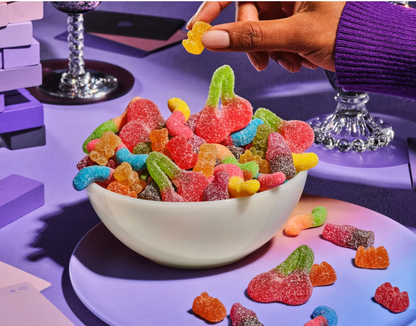 Gummy Rush Sour Party Mix Gummy Candy, 3.17 oz Bags, 2-Pack