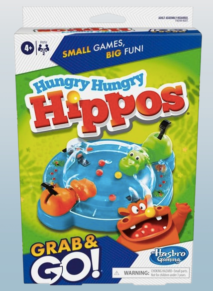 Hungry Hungry Hippos Grab & Go Travel Game