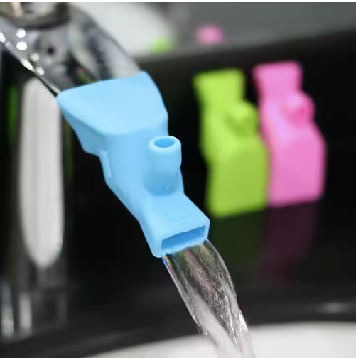 High Elastic Portable Two-Way Silicone Water Tap Extender for Sink Spouts & Travel Use