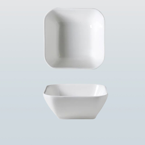 Pure White Porcelain Mini Dipping Bowls – Square or Wavy Edge
