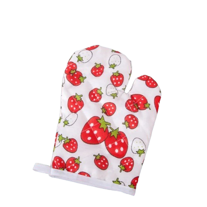 Heat-Resistant Cotton Oven Mittens - 2 Pack