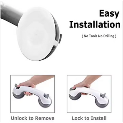 Portable Suction Grab Bar Handle for Bathroom Safety