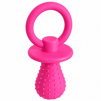 2-Pack Dog Pacifier-Shaped Chew Toys – Textured Puppy Teething & Interactive Pet Toys