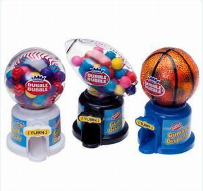 Dubble Bubble Hot Sports Gumball Dispenser – 2 Pack Random Sport Ball