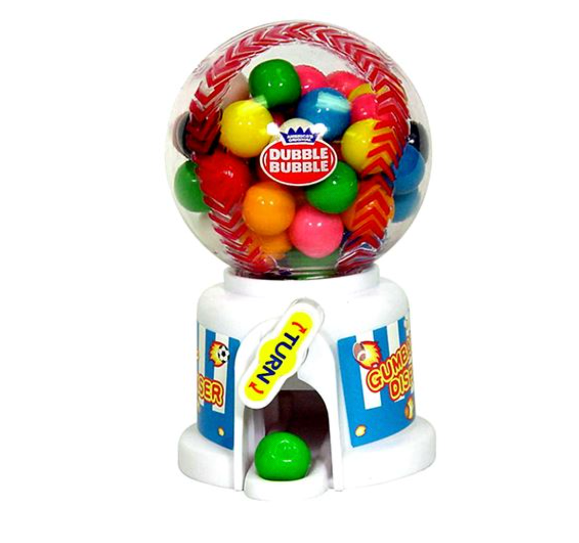 Dubble Bubble Hot Sports Gumball Dispenser – 2 Pack Random Sport Ball