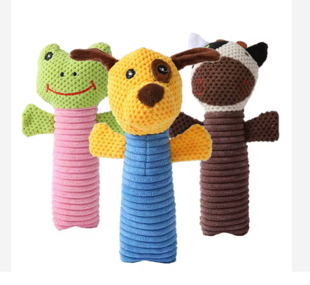 Plush Squeaky Pet Chew Toy – Soft Animal Design for Dogs