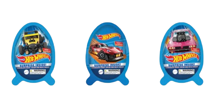 2-Pack Chocolate Candy Hot Wheels Fun Surprise Egg