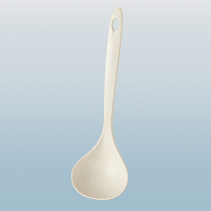 Household Kitchen Solid Color Ladle Spoon with Hanging Hole