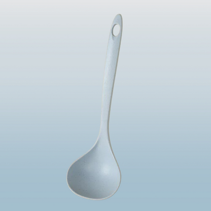 Household Kitchen Solid Color Ladle Spoon with Hanging Hole