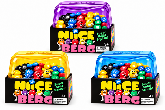 Berg Cube Squishy Sensory M&M's Fidget 3-Inch Toy (LIMITED)