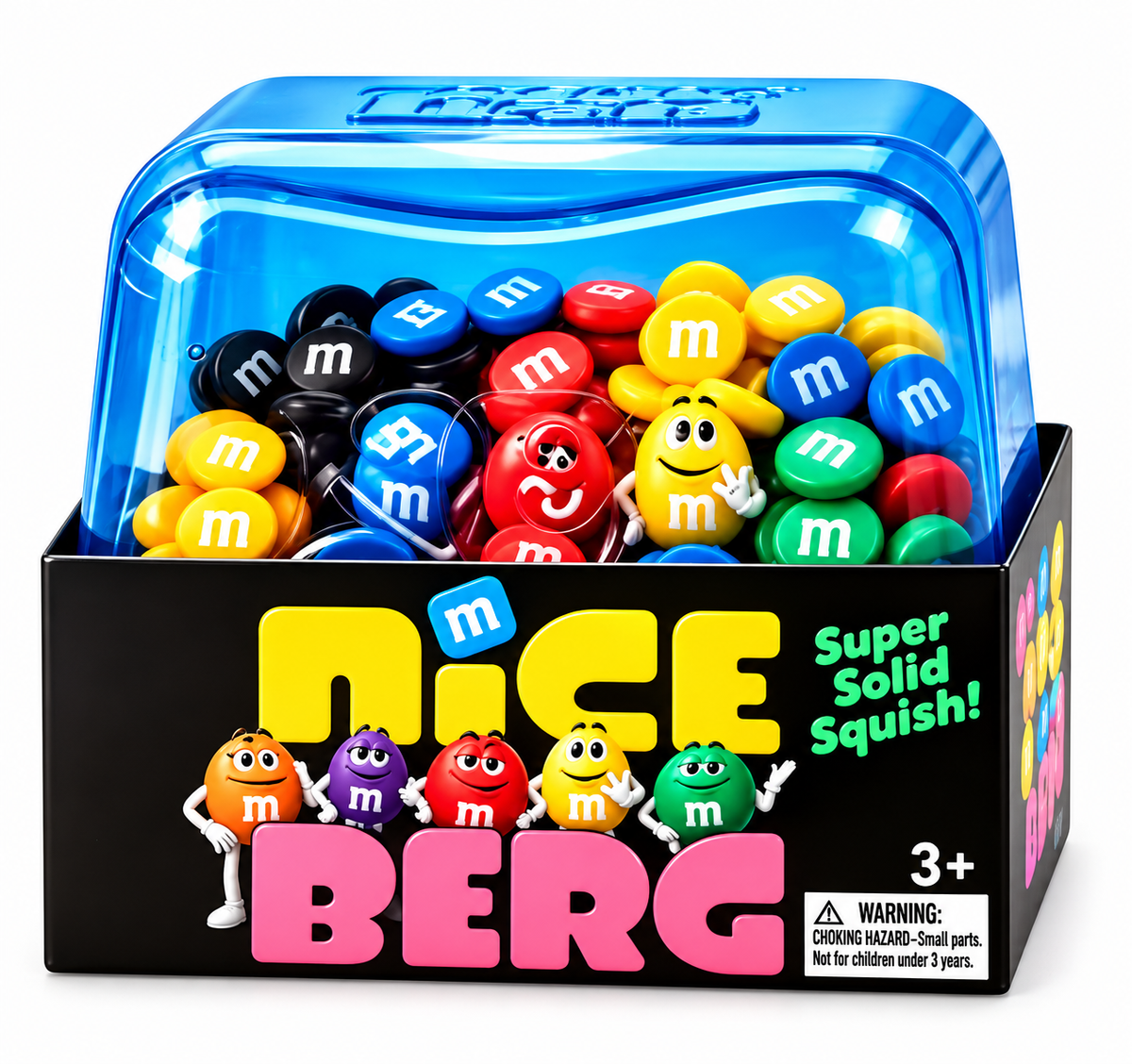 Berg Cube Squishy Sensory M&M's Fidget 3-Inch Toy (LIMITED)