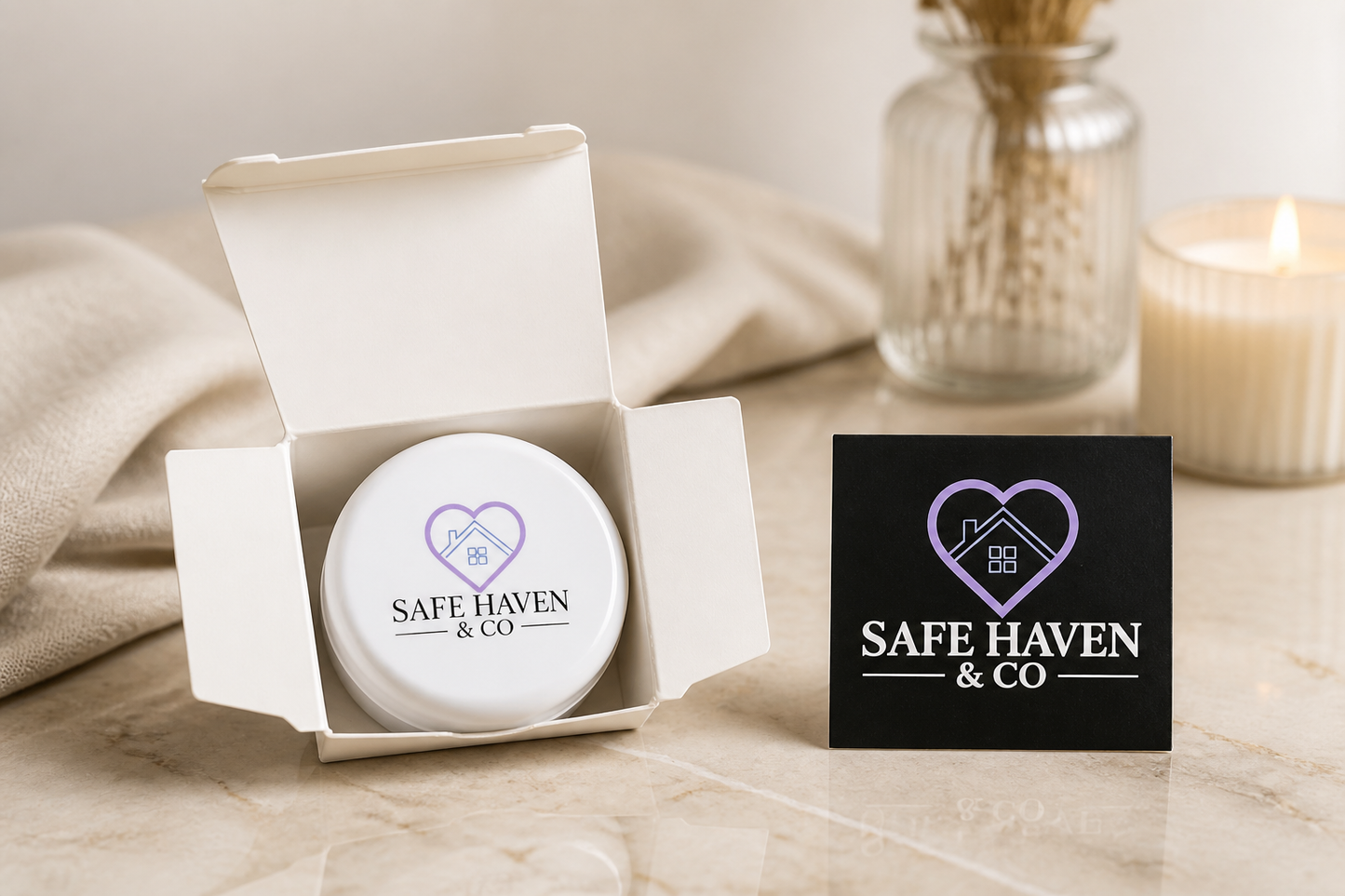 Safe Haven & CO Round Ball Lip Balm – Vanilla & Fruit Flavors