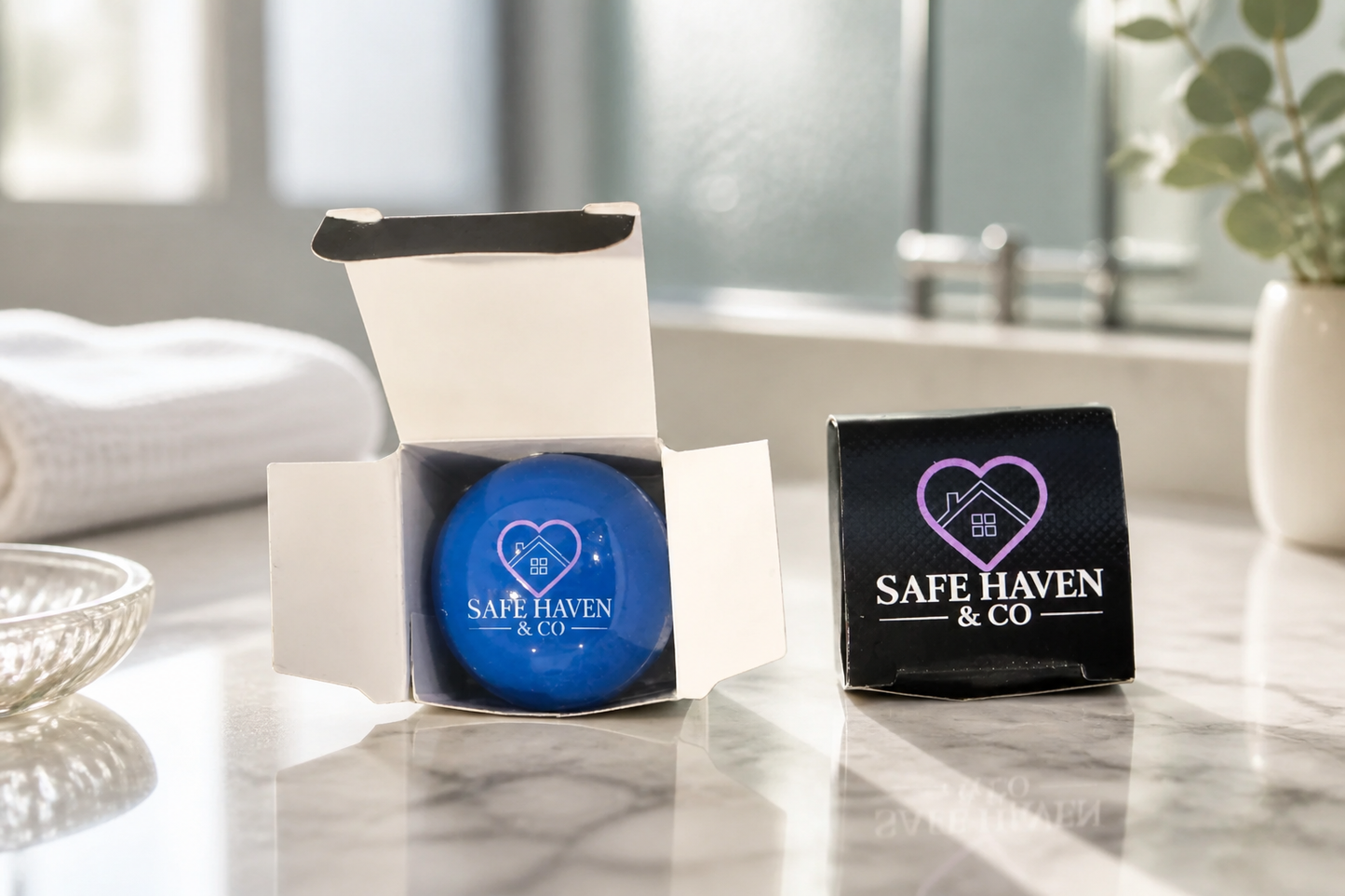 Safe Haven & CO Round Ball Lip Balm – Vanilla & Fruit Flavors