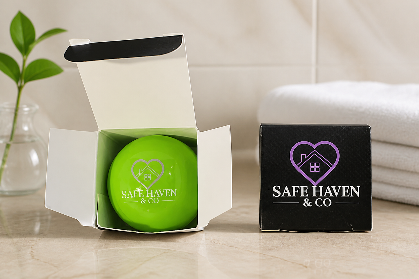 Safe Haven & CO Round Ball Lip Balm – Vanilla & Fruit Flavors