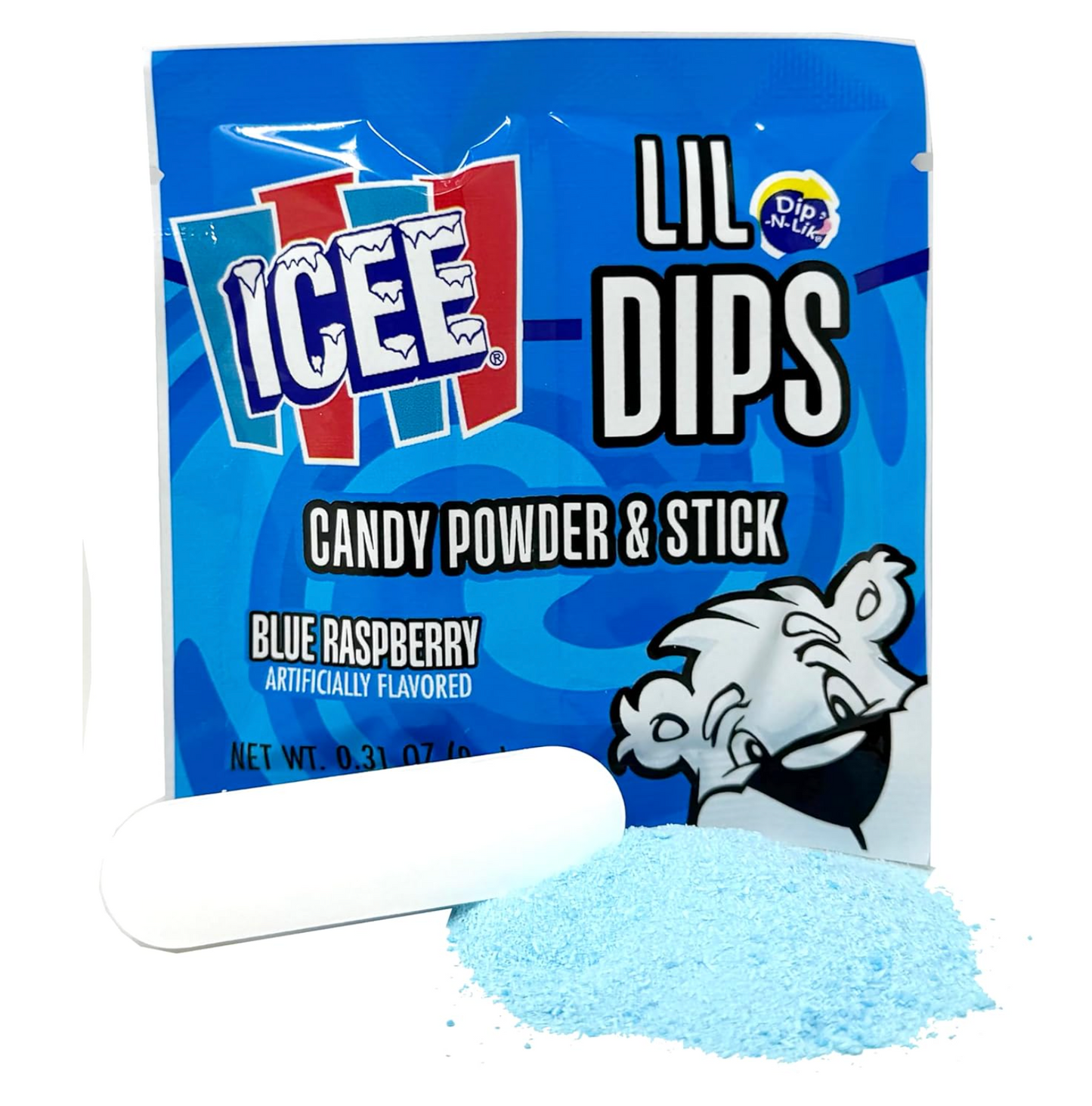 ICEE Lil Dips Candy Powder & Stick – 5 Pack Assorted Flavors, 0.31 oz Each
