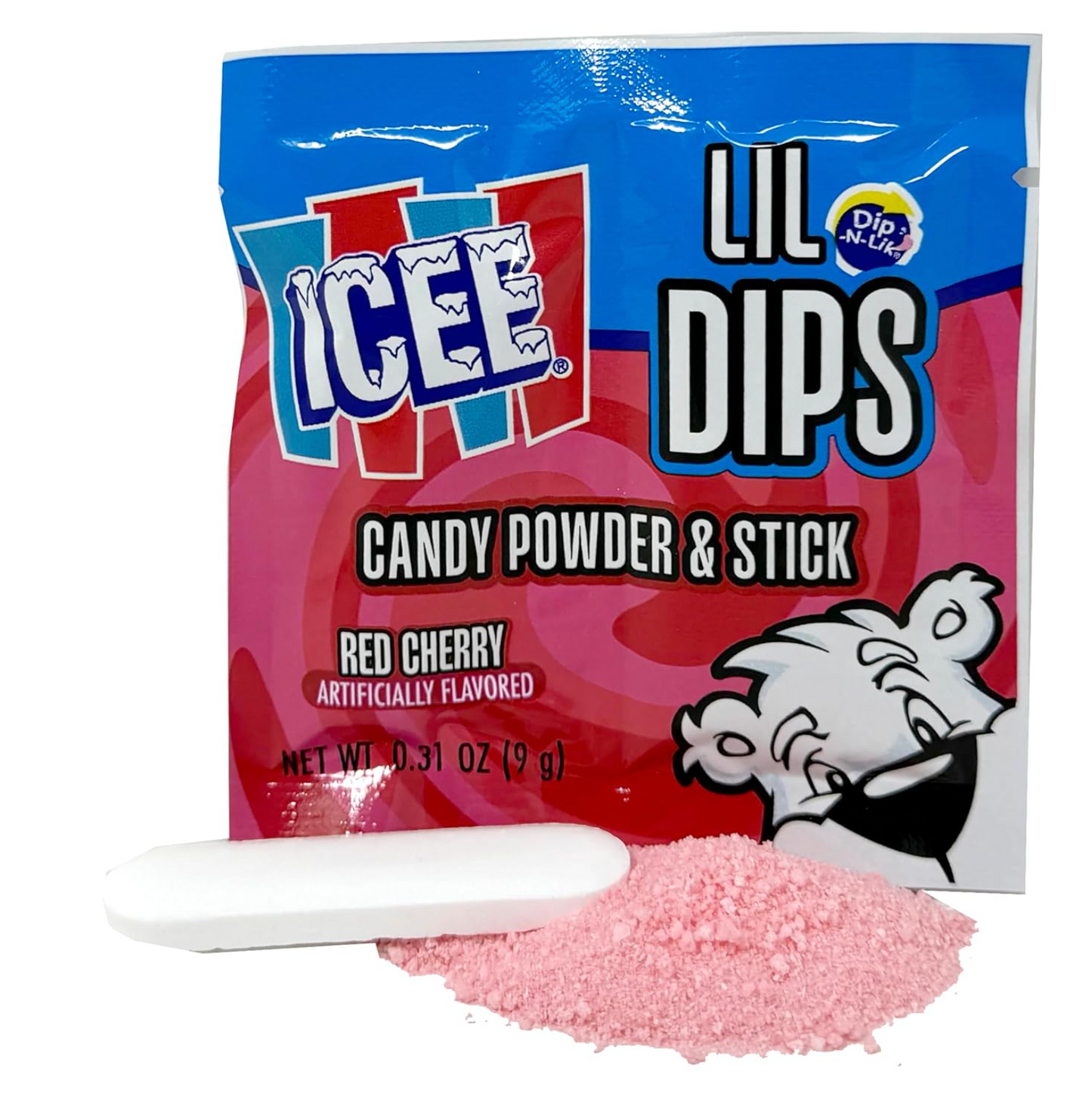 ICEE Lil Dips Candy Powder & Stick – 5 Pack Assorted Flavors, 0.31 oz Each