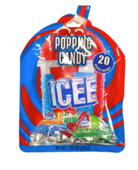 ICEE Popping Candy (2 Pack) – 20 Mini Packs Each, Assorted Flavors Fizzy Candy