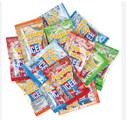 ICEE Popping Candy (2 Pack) – 20 Mini Packs Each, Assorted Flavors Fizzy Candy