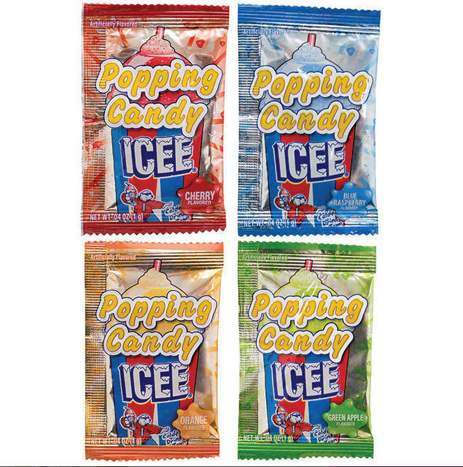 ICEE Popping Candy (2 Pack) – 20 Mini Packs Each, Assorted Flavors Fizzy Candy