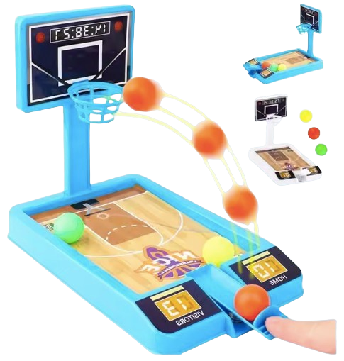 Safe Haven & CO 2-Pack Basketball Tabletop Shooting Game – Kids & Adults Mini Hoop Set