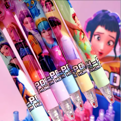 K-Pop Demon Hunter Character Gel Pens, 3-Piece Set
