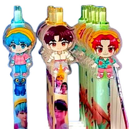 K-Pop Demon Hunter Character Gel Pens, 3-Piece Set