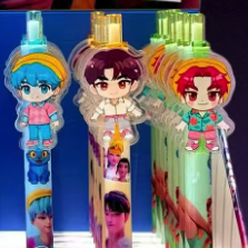 K-Pop Demon Hunter Character Gel Pens, 3-Piece Set