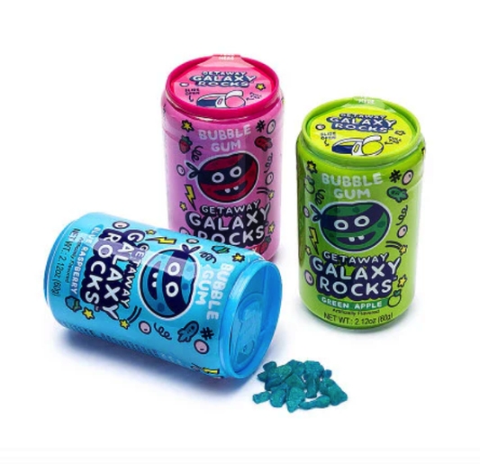 Kidsmania Galaxy Rocks Bubble Gum Candy Canister, 2.12 oz (2-Pack)