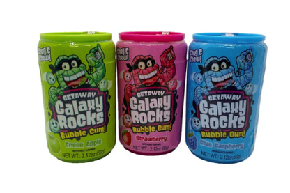 Kidsmania Galaxy Rocks Bubble Gum Candy Canister, 2.12 oz (2-Pack)