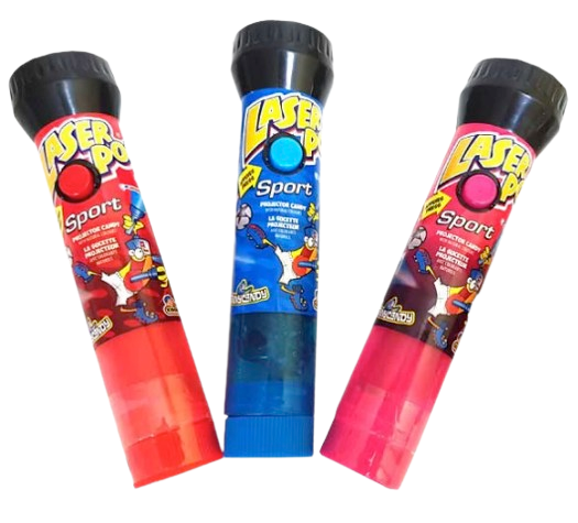 3-Pack Kidsmania Laser Pop Candy with Light Toy, 0.71 oz