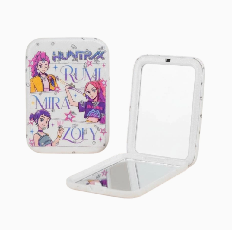 Kpop Demon Hunters Huntrix Printed Compact Cosmetic Mirror