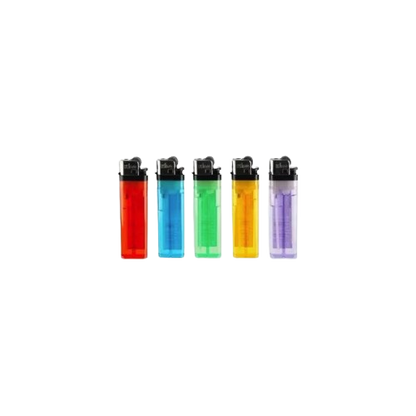 King Classic Disposable Butane Lighter – 5 Pack, Adjustable Flame, Multi-Color
