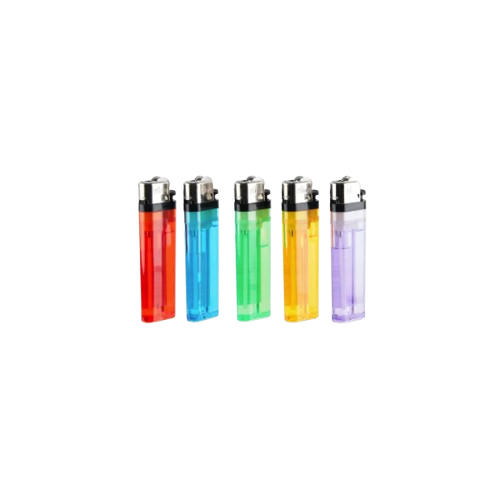King Classic Disposable Butane Lighter – 5 Pack, Adjustable Flame, Multi-Color