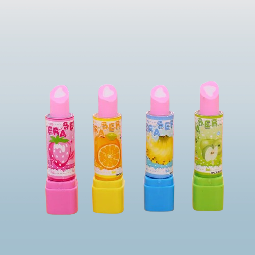 Lipstick-Shaped Fruit Scented Erasers
