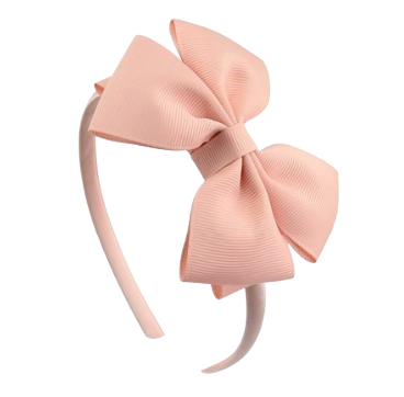 Kids Fabric Bow Headband – Assorted Color Options, Soft Elastic Hair Band