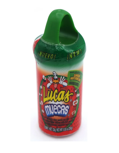 Lucas Muecas Powder Candy with Lollipop 2 Count – Chamoy or Watermelon