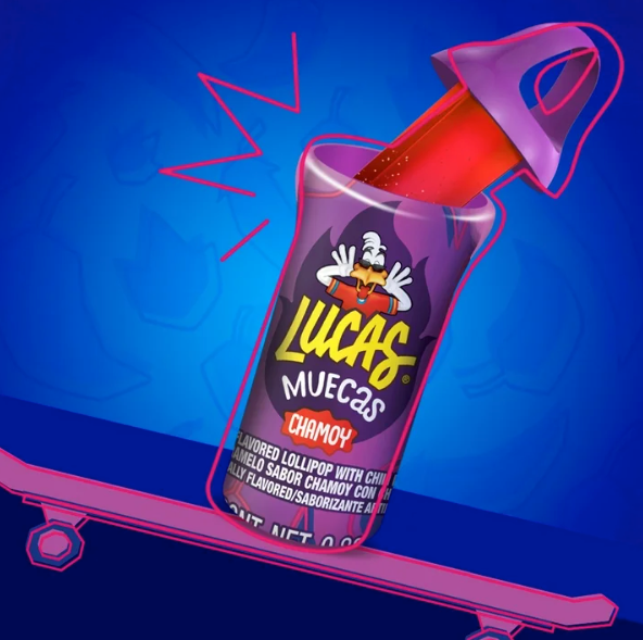 Lucas Muecas Powder Candy with Lollipop 2 Count – Chamoy or Watermelon