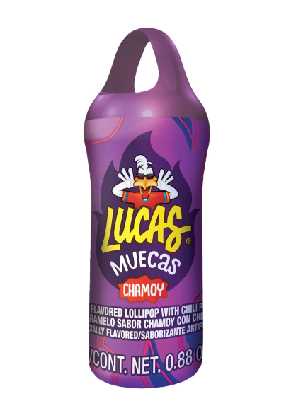 Lucas Muecas Powder Candy with Lollipop 2 Count – Chamoy or Watermelon