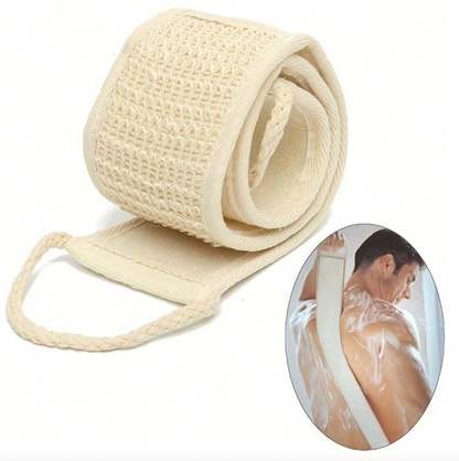 Exfoliating Loofah Back Scrubber with Dual-Sided Design – Bath & Shower Body Sponge Strap