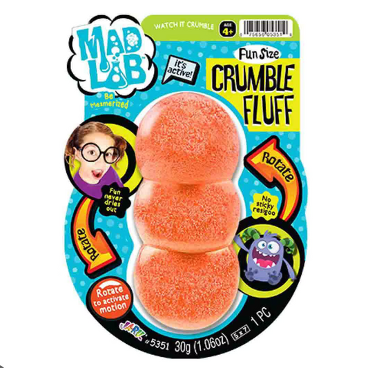 Mad Lab Crumble Fluff Fun Size Active Crumbling Sensory Toy 1 PC 30g (1.06oz)