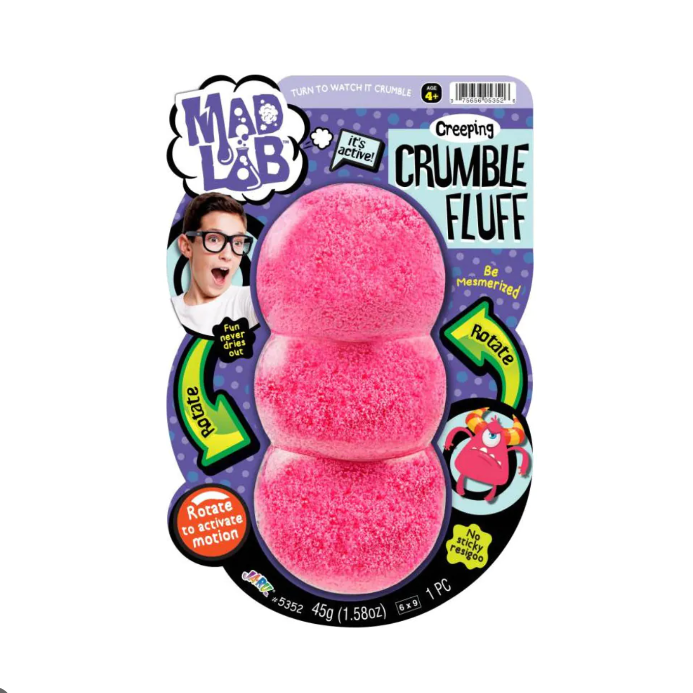 Mad Lab Crumble Fluff Fun Size Active Crumbling Sensory Toy 1 PC 30g (1.06oz)