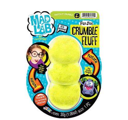 Mad Lab Crumble Fluff Fun Size Active Crumbling Sensory Toy 1 PC 30g (1.06oz)